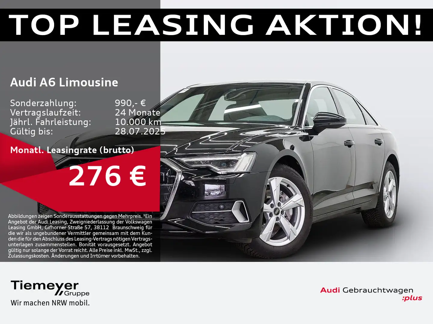 Audi A6 40 TDI Q ADVANCED MATRIXLEDER ASSIS Schwarz - 1