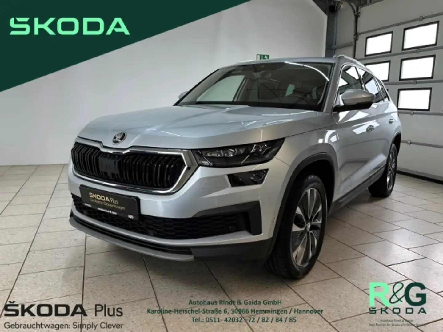 Skoda Kodiaq 2.0 TDI DSG Tour 4x4 Navi ACC AHK Kamera virtual C Silber - 1