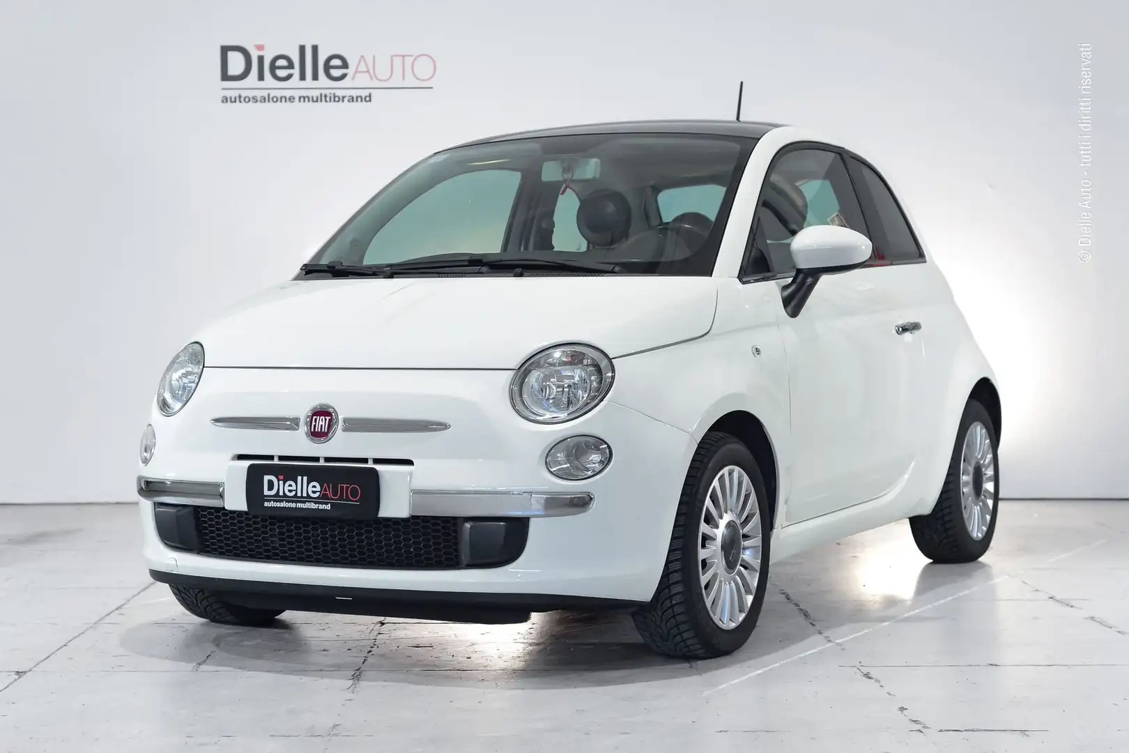 Fiat 500 500 1.2 Lounge 69CV E6 Weiß - 1