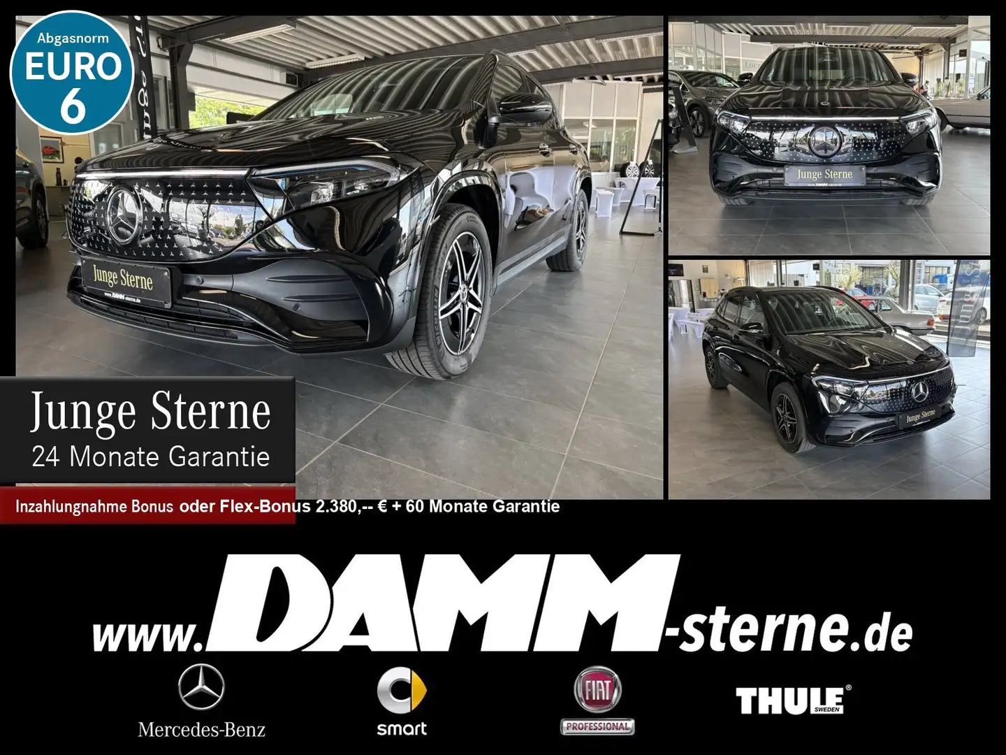 Mercedes-Benz EQA 300 EQA 300 4M AMG Adv./AHK/Night/Winter-P./ + Flex Zwart - 1