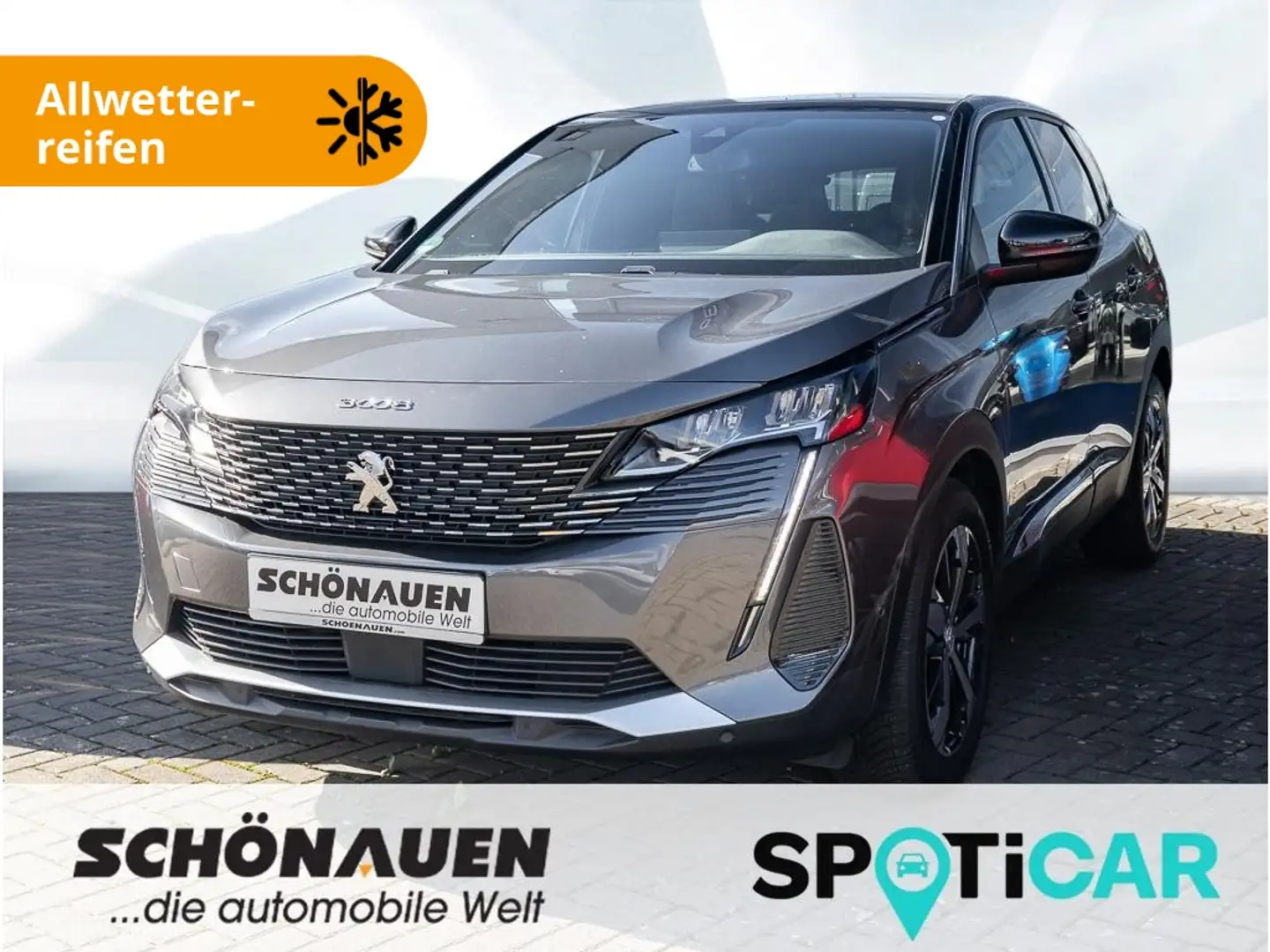 Peugeot 3008 Allure Pack 1.2 PureTech +NAV+PDC+RFK+KLIMA+ Gris - 1