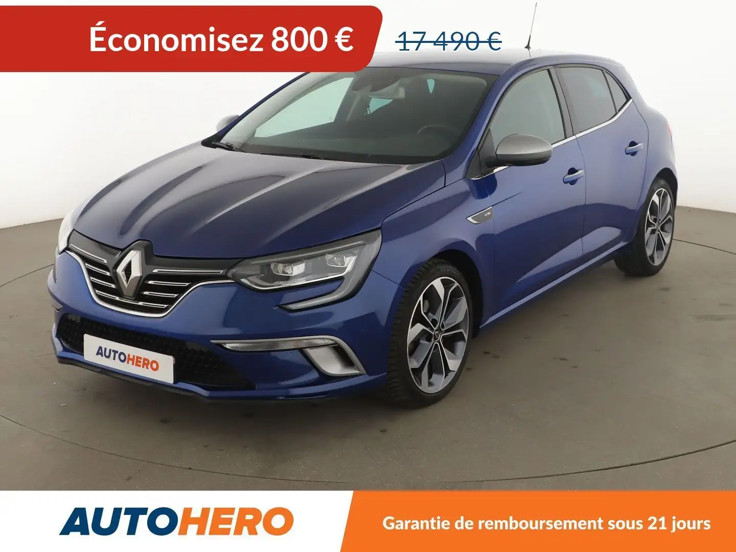 Renault Megane 1.3 TCe GT-Line Bleu - 1