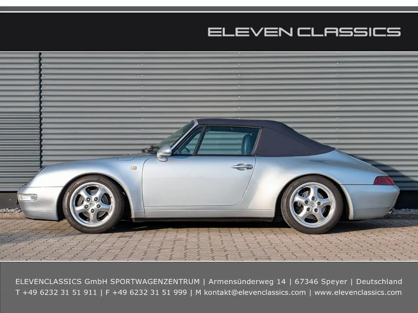 Porsche 993 Carrera 2 Cabriolet Argintiu - 1