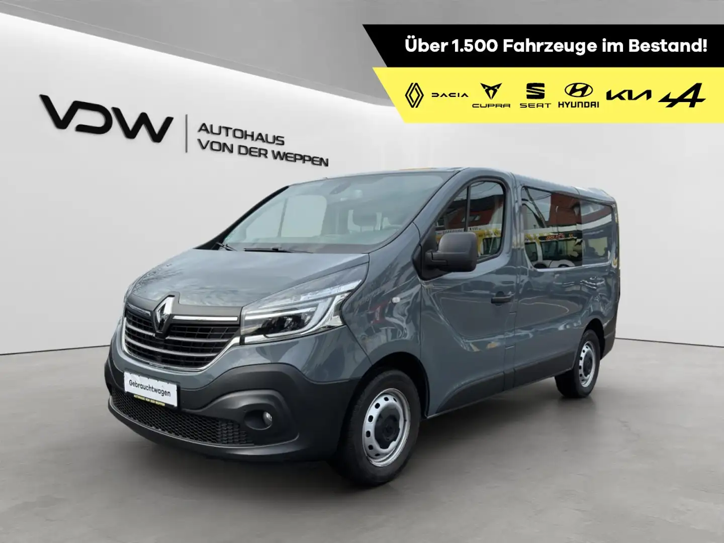 Renault Trafic Kasten L1H1 Doka 3,0t Komfort Klima Navi Gris - 1