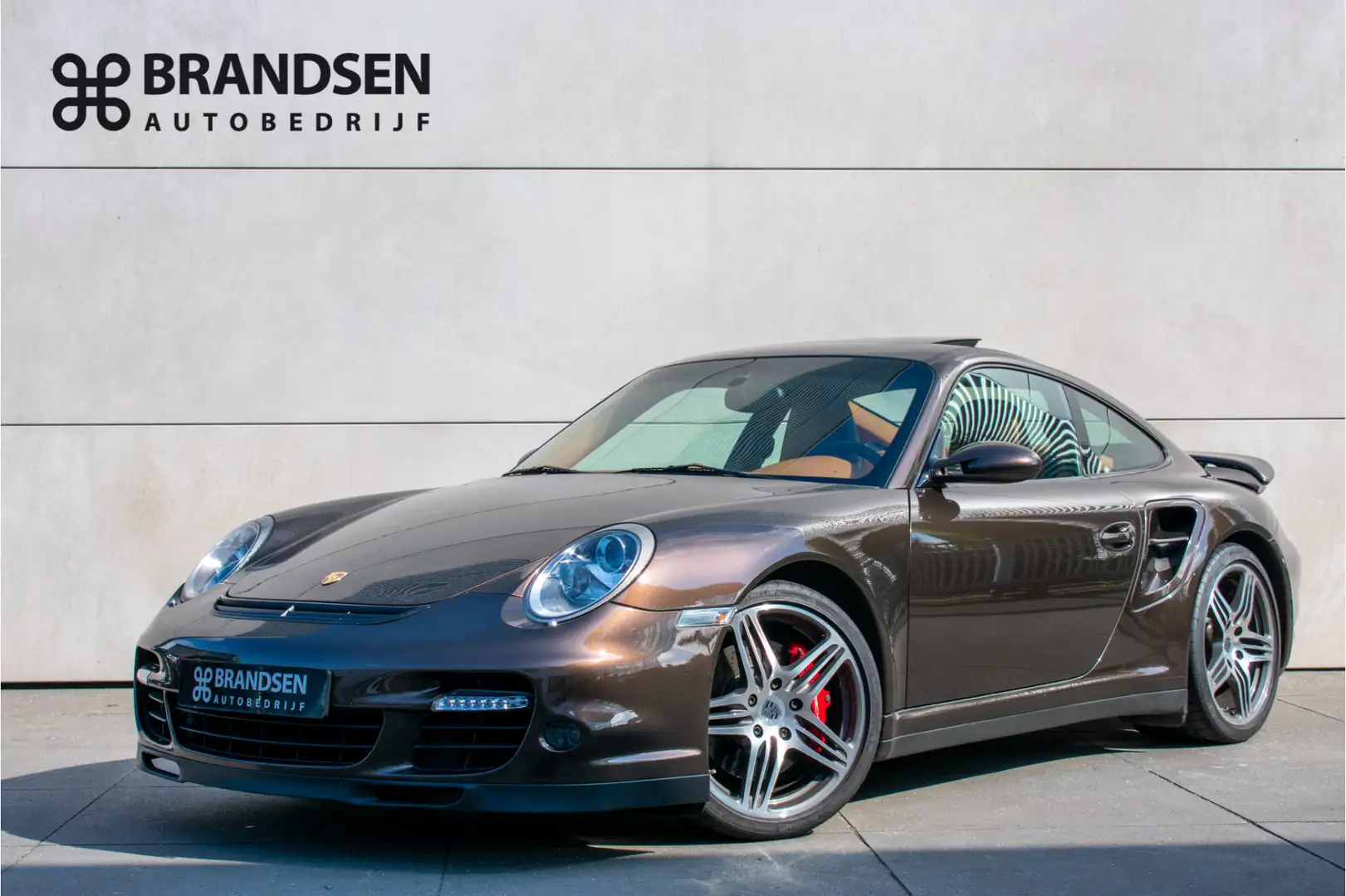 Porsche 997 3.6 Turbo -Schuifdak-Sport chrono-Stoelverw- Hnědá - 1