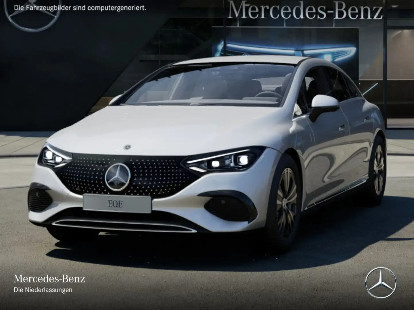 Mercedes-Benz EQE 300 Avantgarde Fahrass WideScreen Burmester Silber - 2