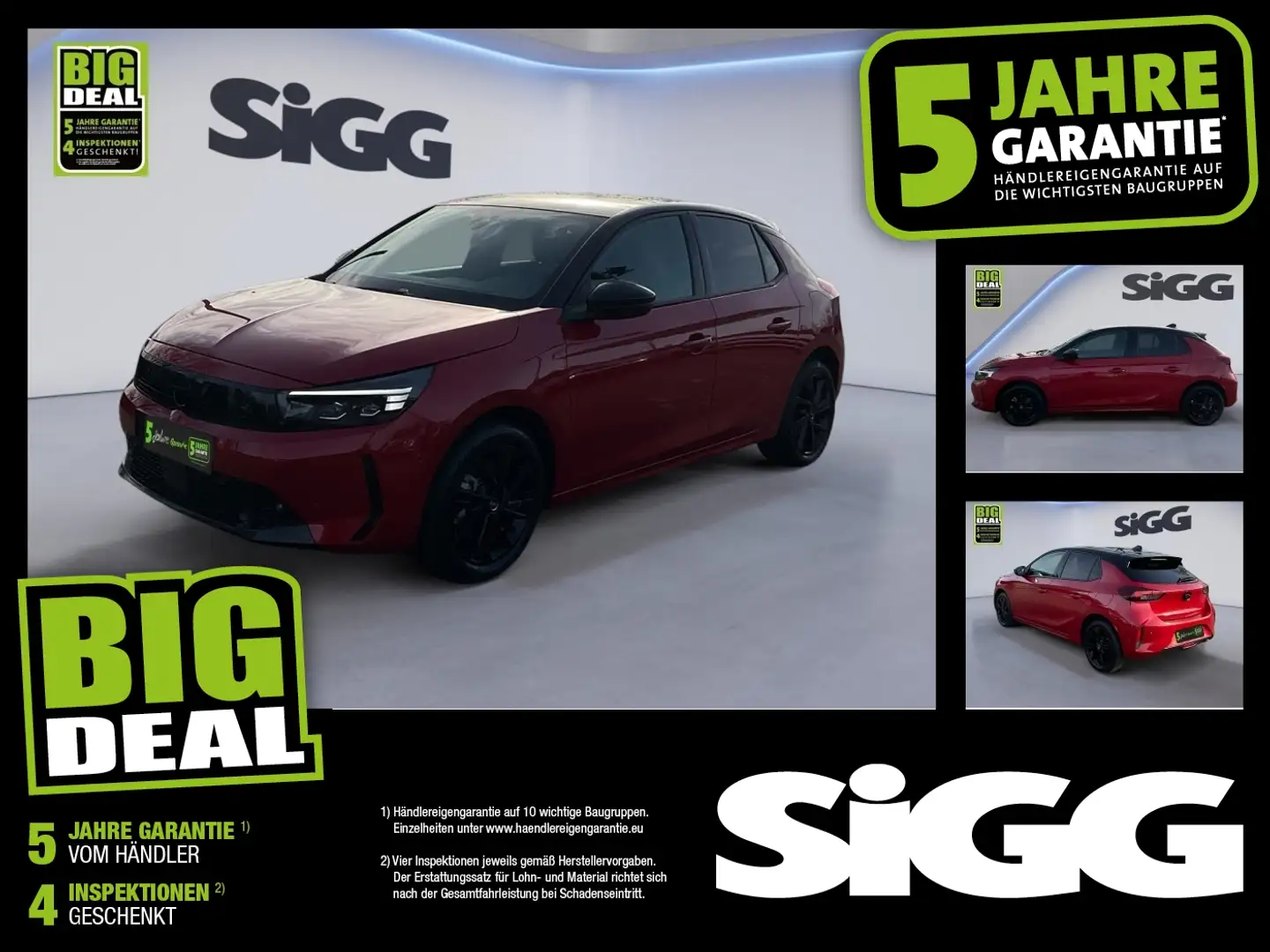 Opel Corsa F 1.2 Turbo GS Allwetter Navi Kamera DAB Rot - 1