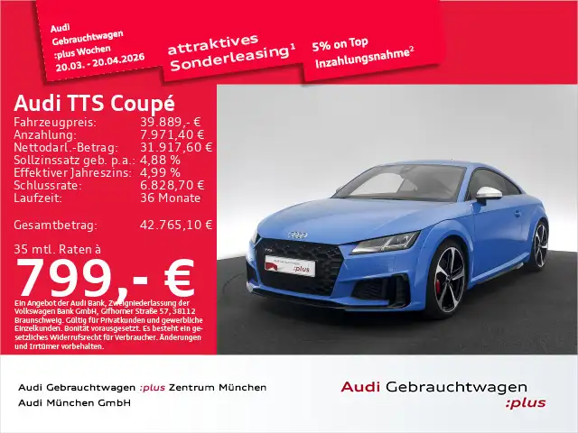 Audi TTS TFSI S tronic B&O/LED/Matrix