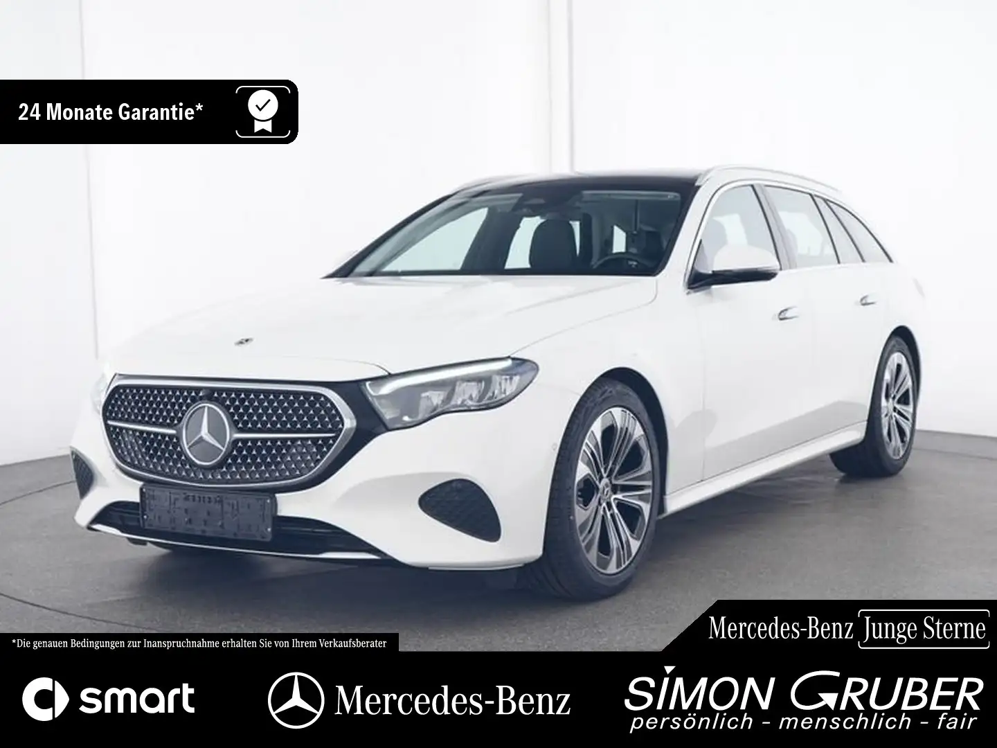 Mercedes-Benz E 220 T d Ava Pano AHK MBUX Distr Kamera LED 19" Weiß - 1