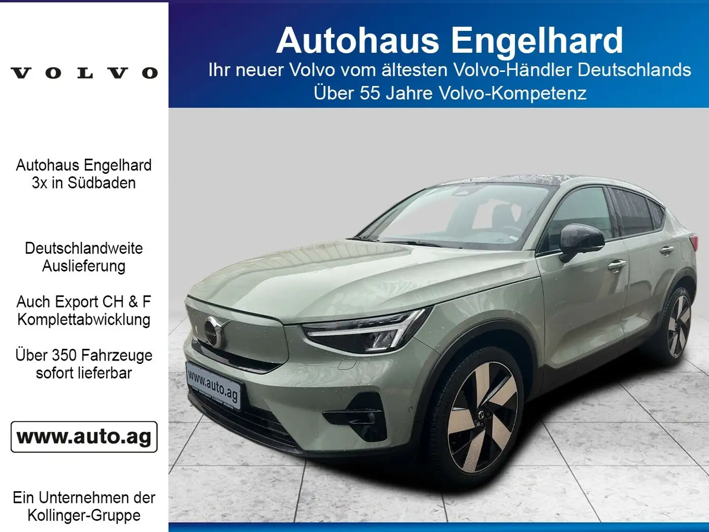 Volvo C40 ULTIMATE TWIN 78kWh AWD SELEKT Groen - 1