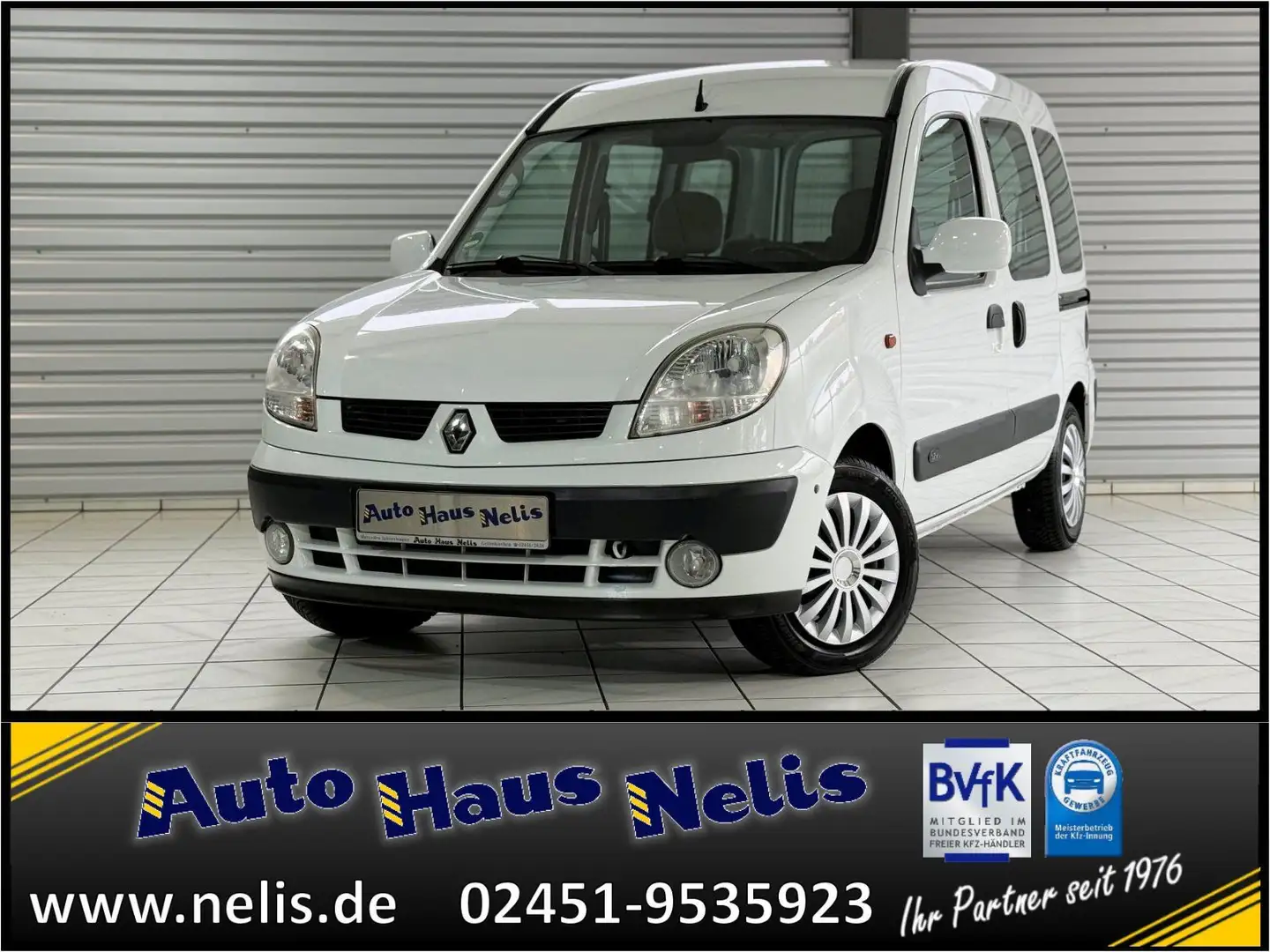 Renault Kangoo 1,2 Privilege Klima 4Season 1.Hand Weiß - 1