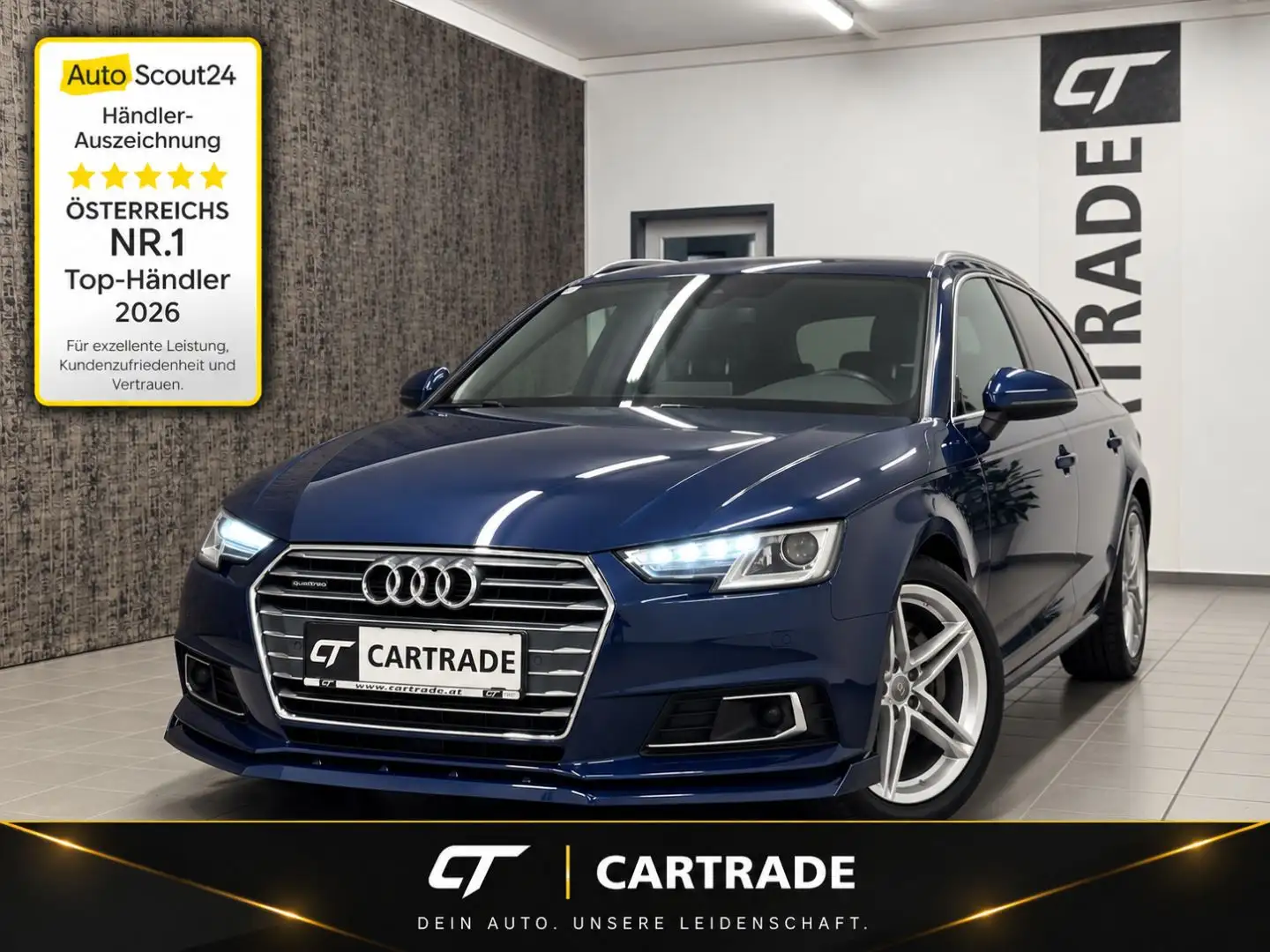 Audi A4 2.0 TDI Avant sport quattro Blau - 1