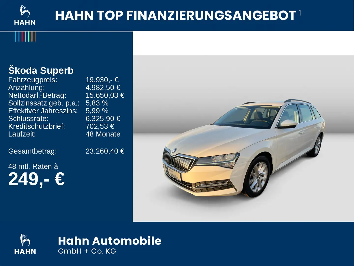 Skoda Superb Combi 1.4TSI DSG iV Ambition LED Navi DCC Wit - 2
