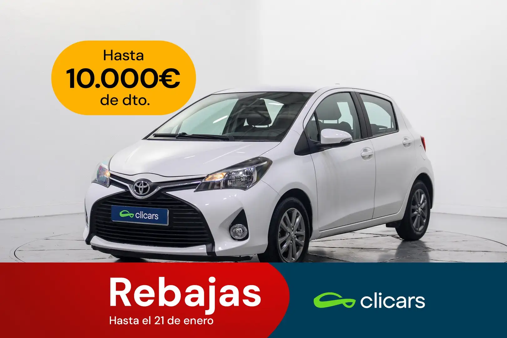 Toyota Yaris 1.0 City Blanc - 1