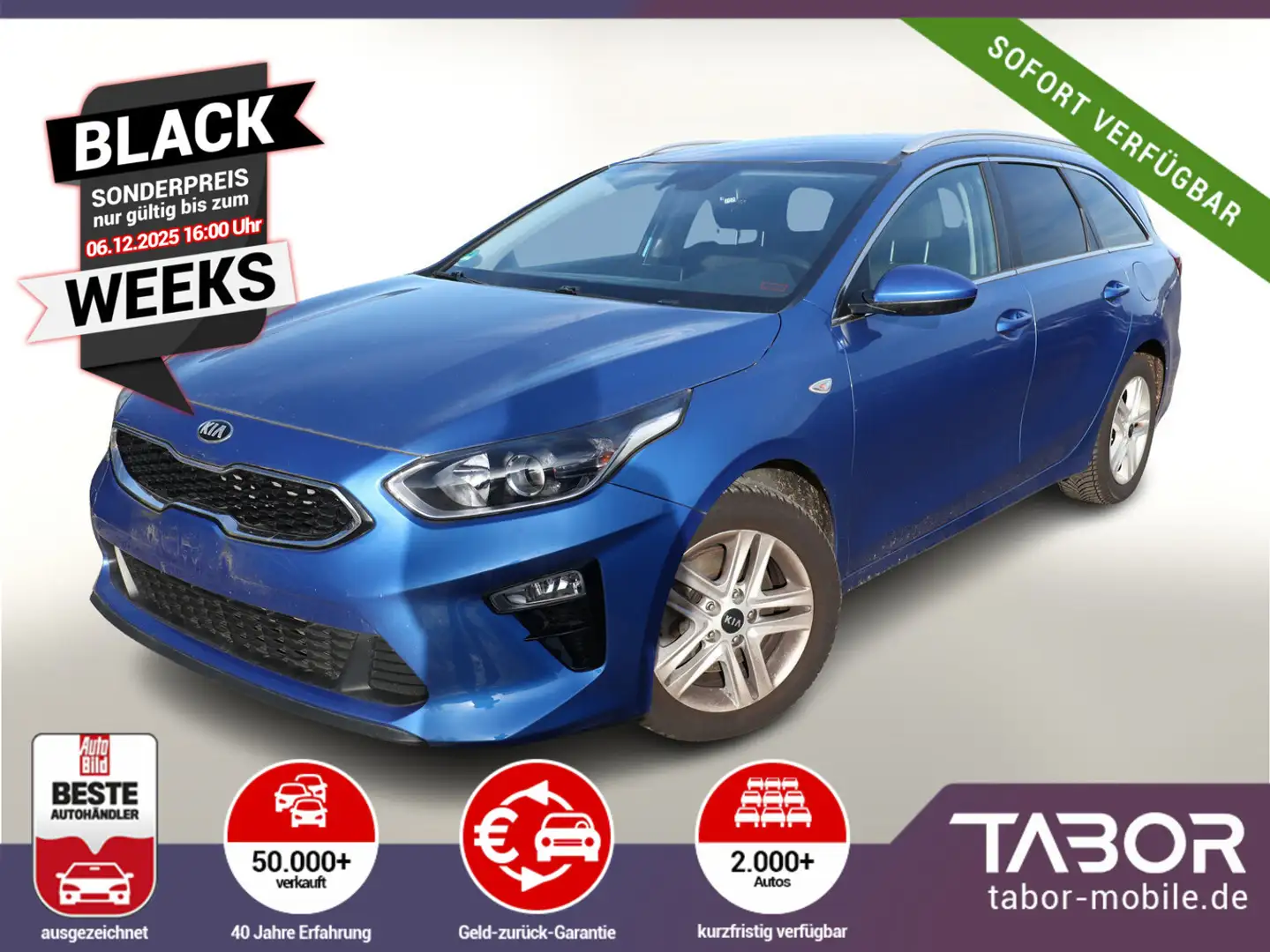 Kia Ceed / cee'd 1.4 TGDI 140 DCT Vision Nav PDC SHZ DAB 16Z Blau - 1