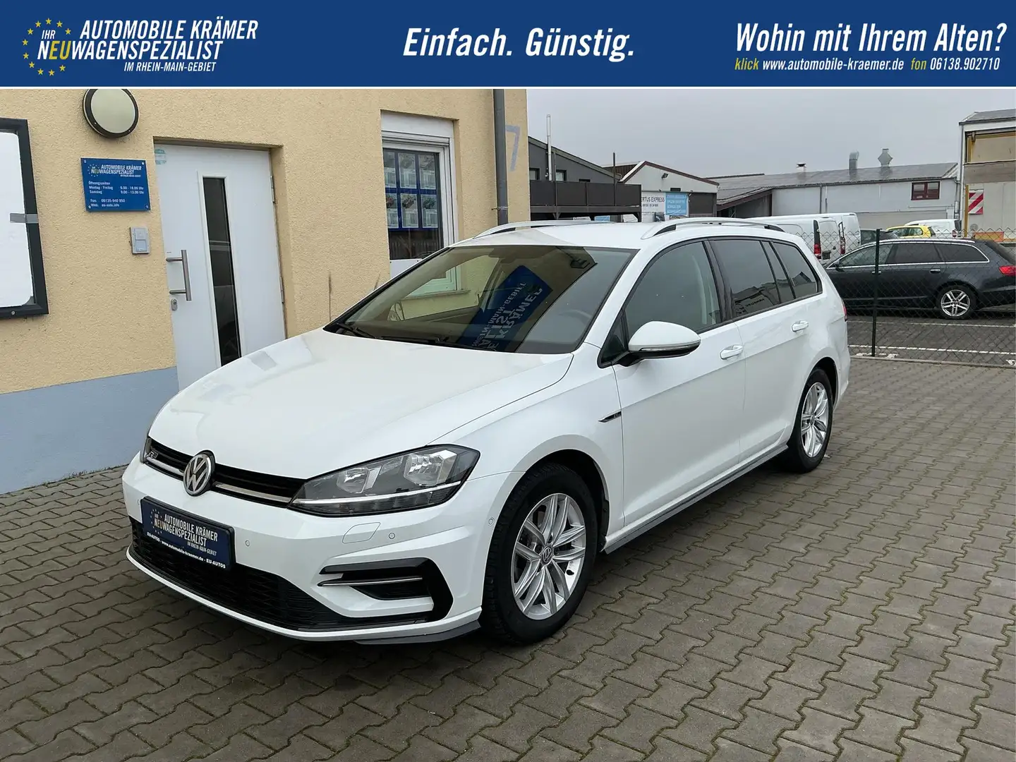 Volkswagen Golf Variant R-Line Edition AHK Navi Kamera Winterpaket Mass... Blanc - 1