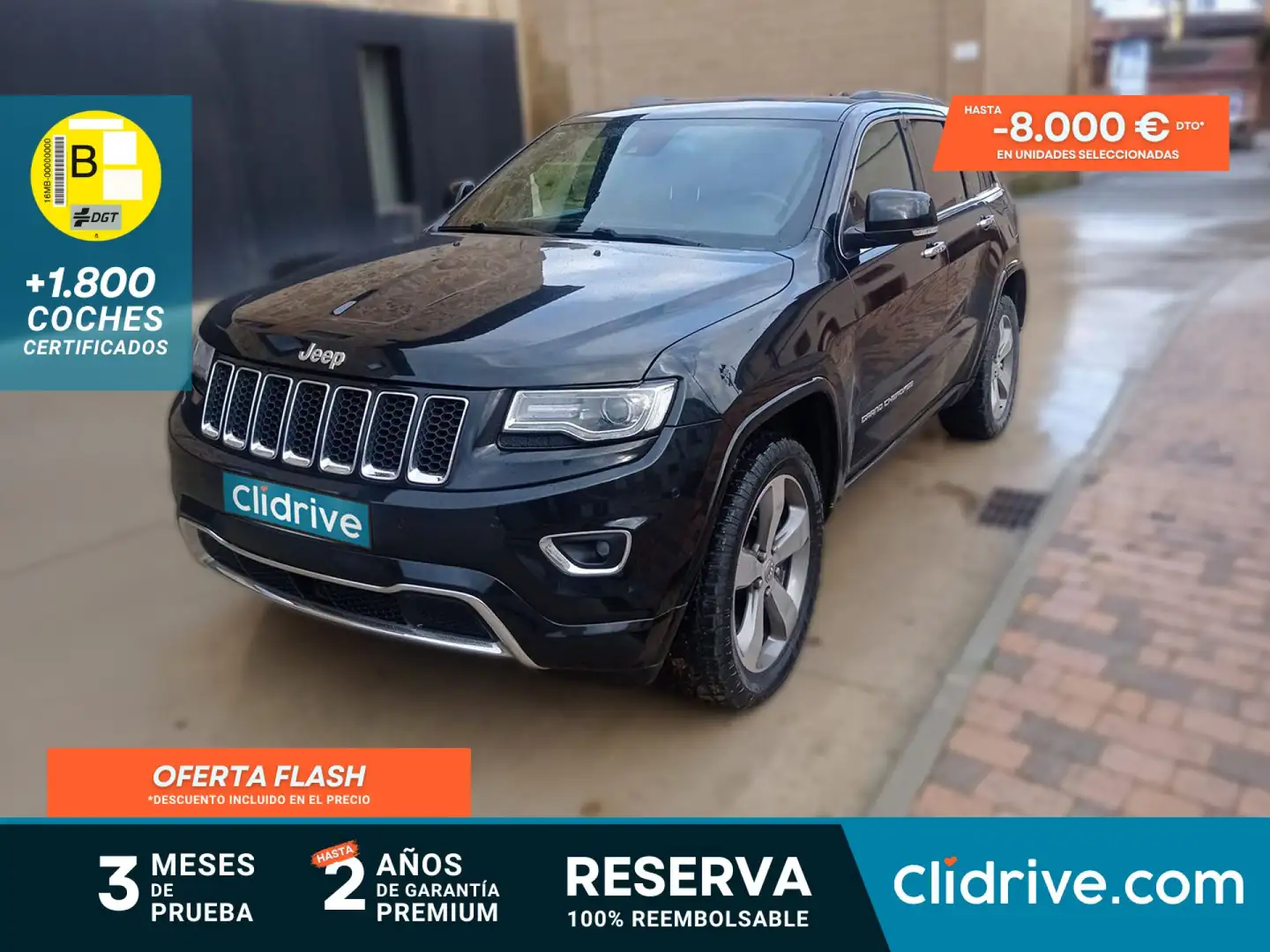 Jeep Grand Cherokee 3.0 V6 Diesel Overland 250 CV Negro - 1