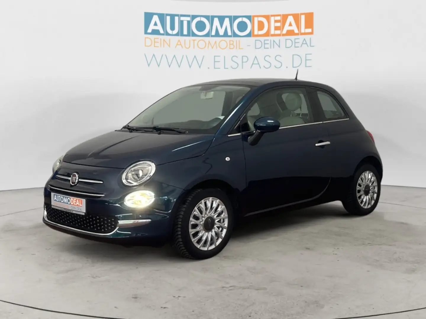 Fiat 500 Lounge ALLWETTER PANODACH TEMPOMAT APPLE/ANDROID A Blau - 2