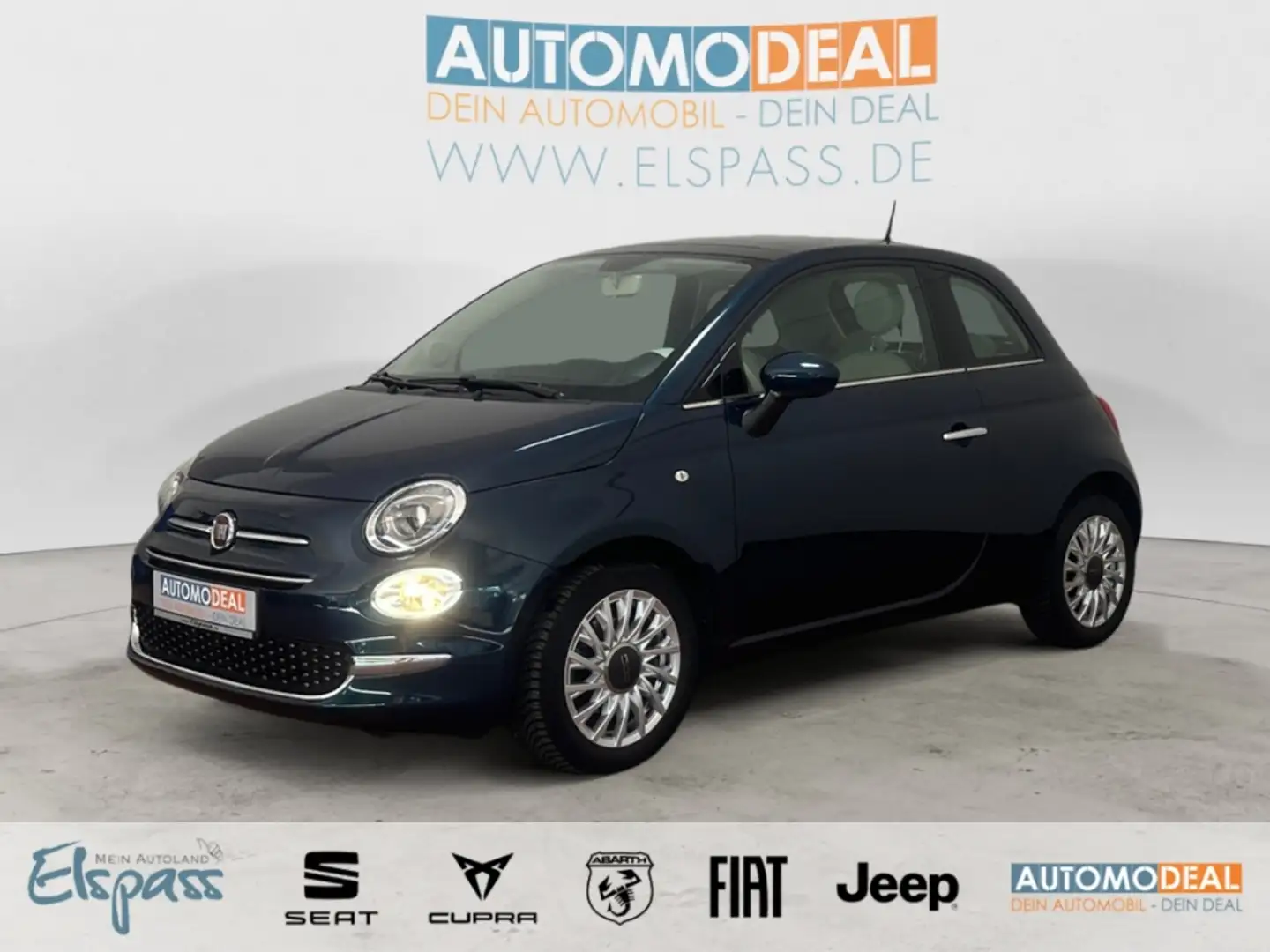 Fiat 500 Lounge ALLWETTER PANODACH TEMPOMAT APPLE/ANDROID A Blau - 1