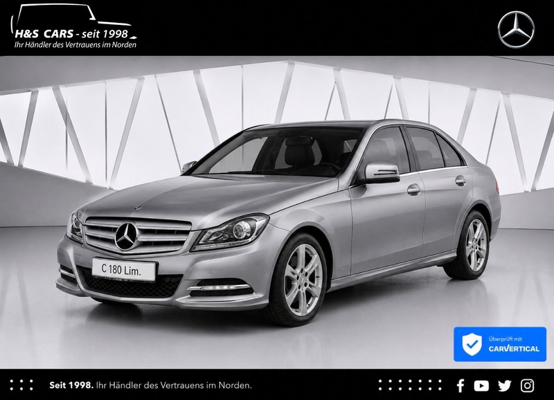 Mercedes-Benz C 180 Lim. 1.H LEDER AKT. PARKASS LÜCKENLOS MB