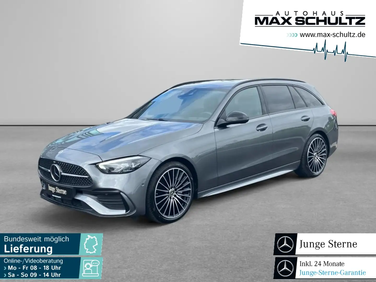 Mercedes-Benz C 220 d T-Modell AMG Line*Night-Paket*Kamera*LED Gris - 1