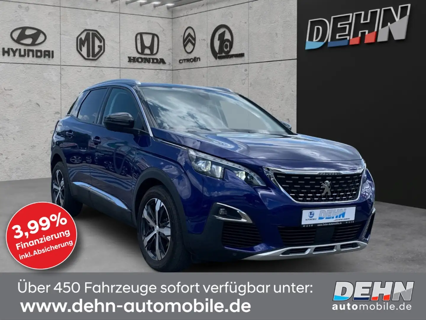 Peugeot 3008 PT 130 Allure AT Full LED Navi Sitzp.elektr. Heckk Blau - 1