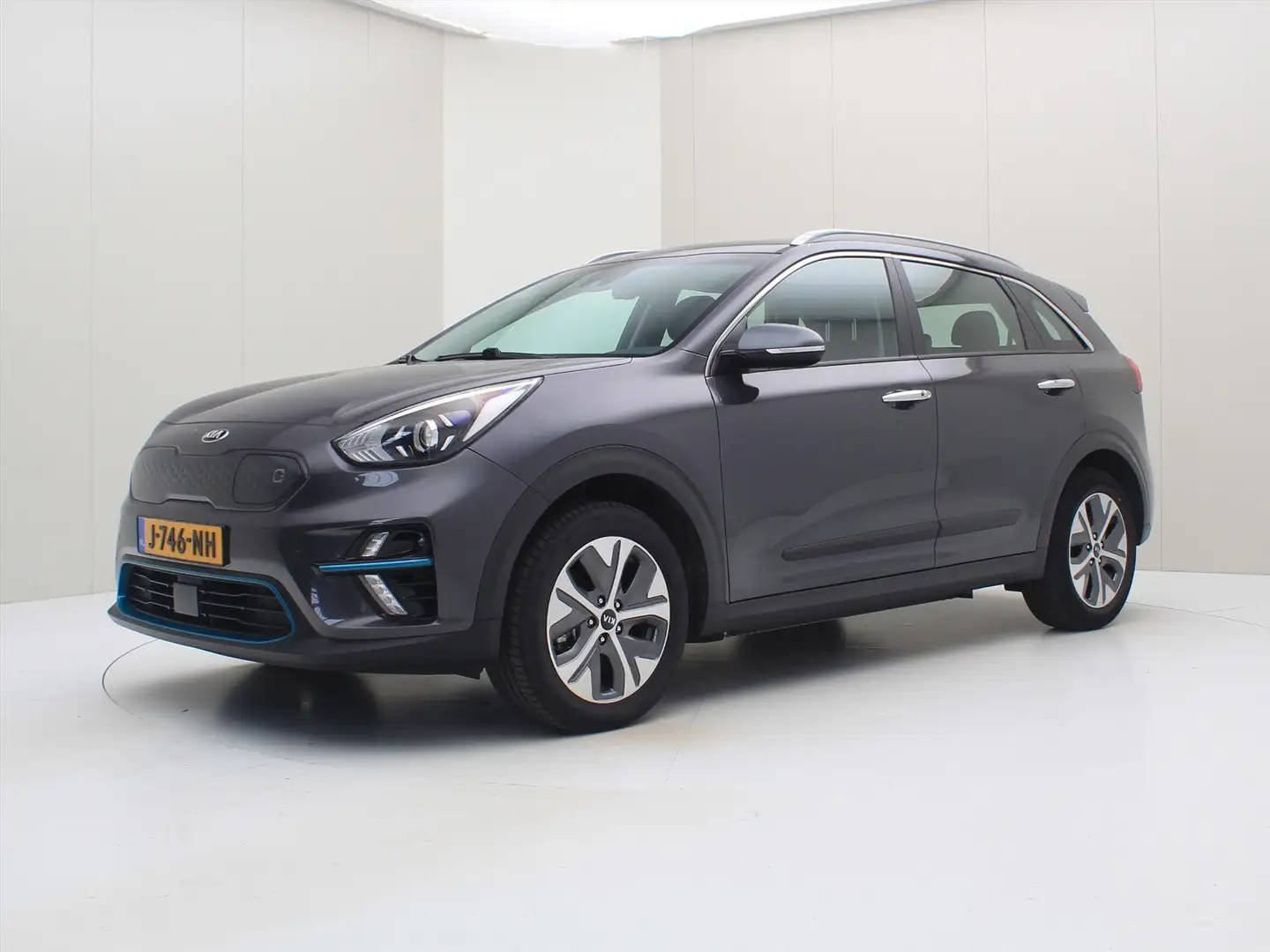 Kia e-Niro DynamicLine 64kWh 204pk 100% SoH [ 3-FASE+ACC+LANE Grijs - 1