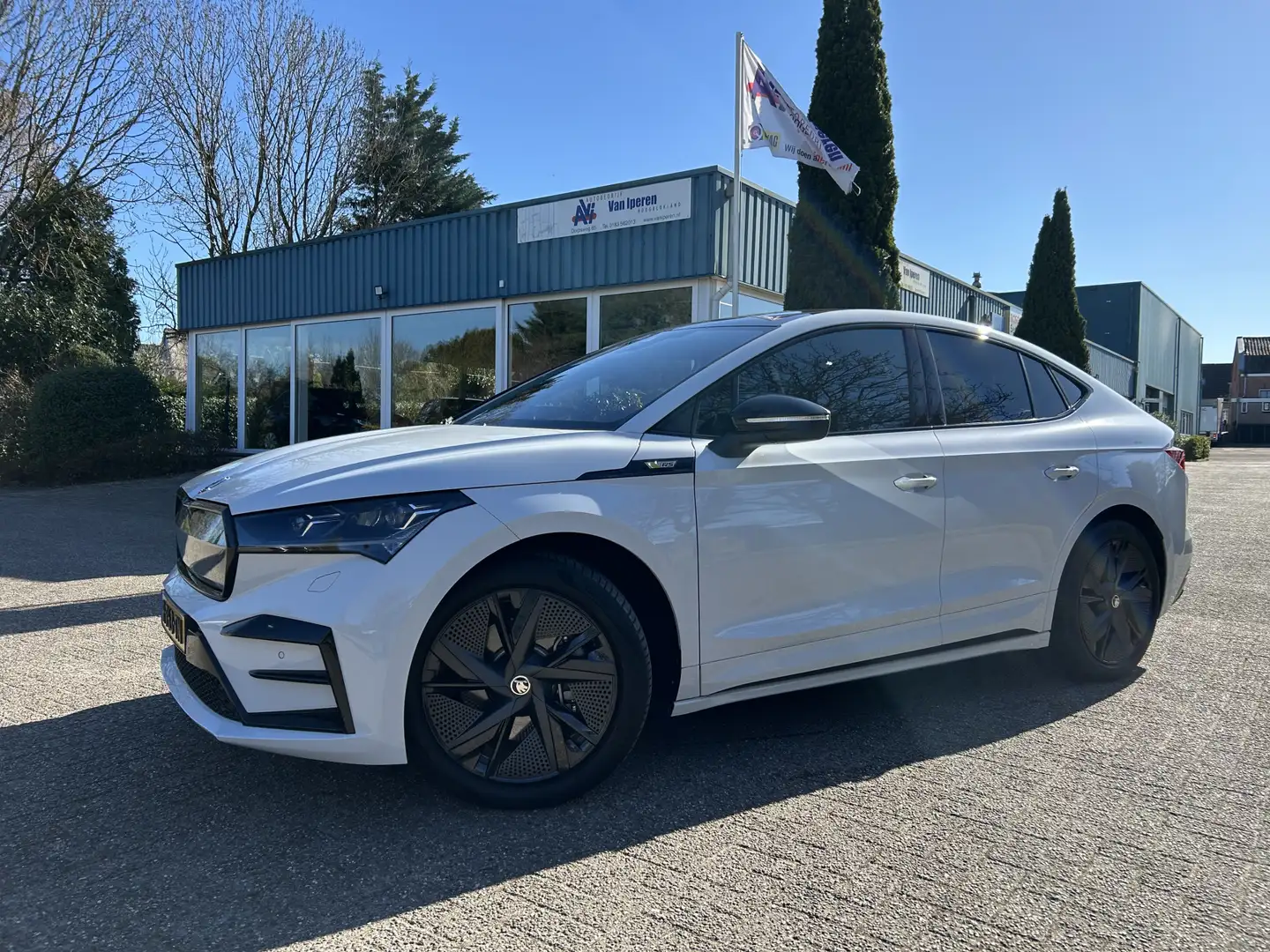 Skoda Enyaq Coupé iV 80 RS Blanc - 1
