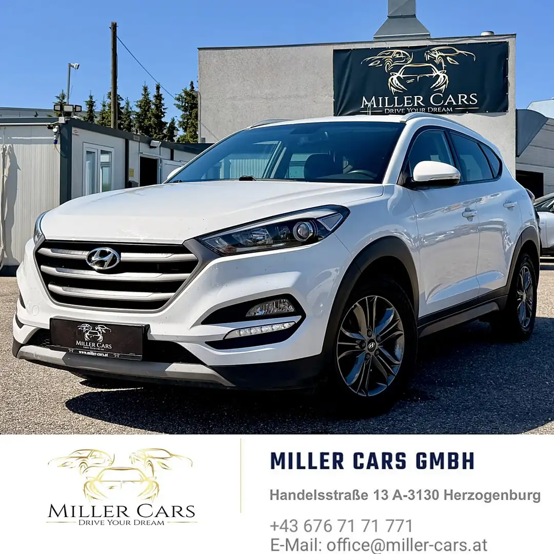 Hyundai TUCSON Tucson 1,7 CRDI Start-Stopp Go DCT*Servicegepfl... Weiß - 1