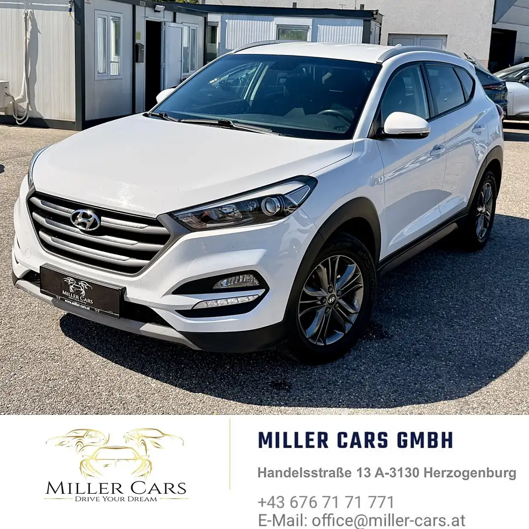 Hyundai TUCSON Tucson 1,7 CRDI Start-Stopp Go DCT*Servicegepfl... Weiß - 2