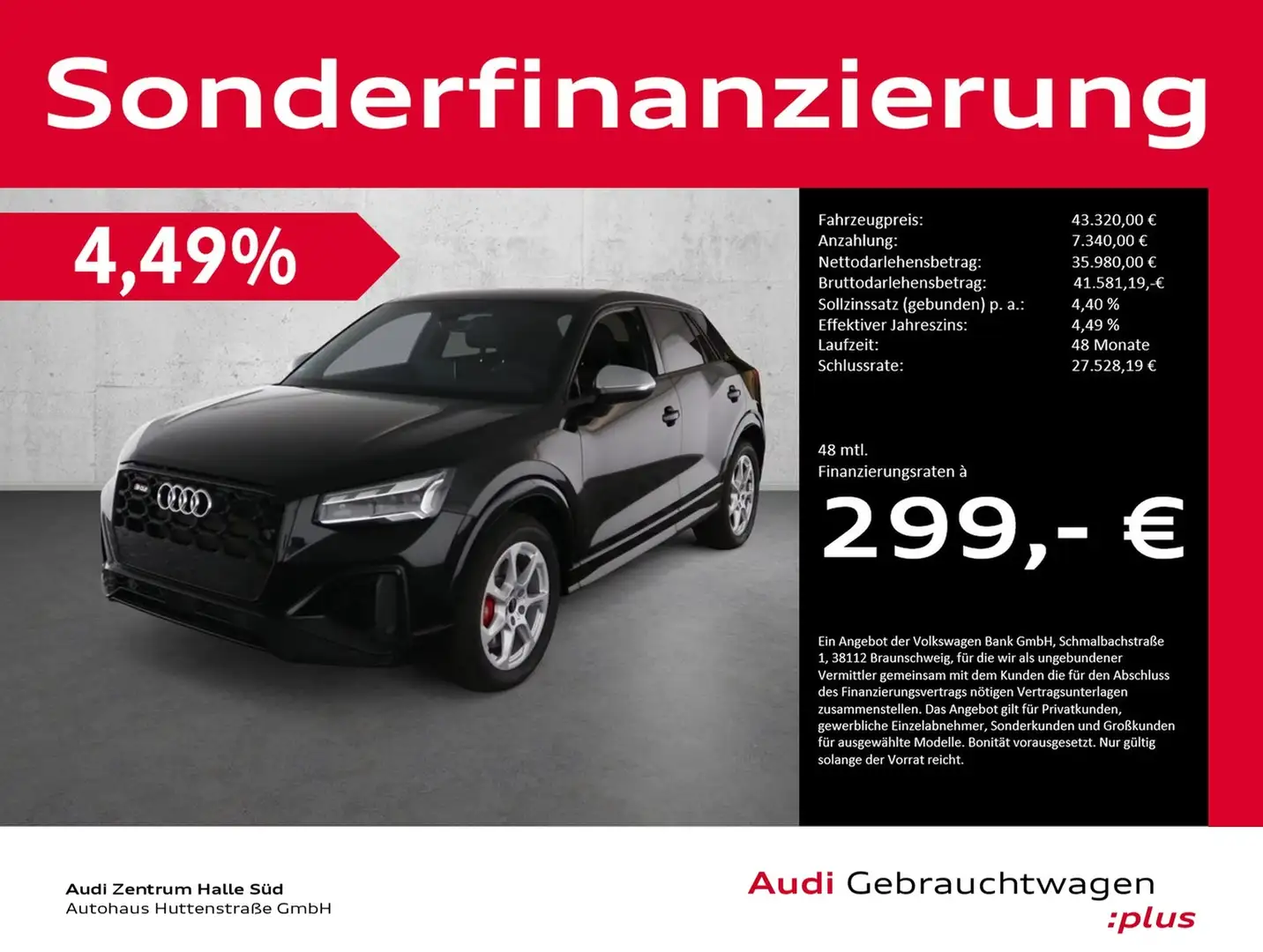 Audi SQ2 TFSI qu MATRIX VIRTUAL eKLAPPE AHK Black - 1