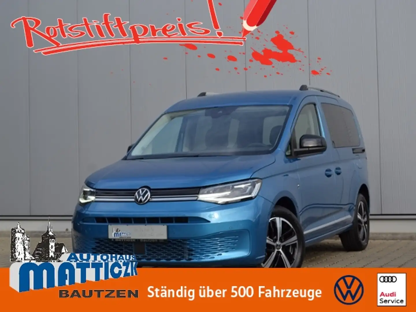 Volkswagen Caddy 1.5 TSI DSG Style LED/17-ZOLL/APP-CONNECT/DIGITAL Blau - 1