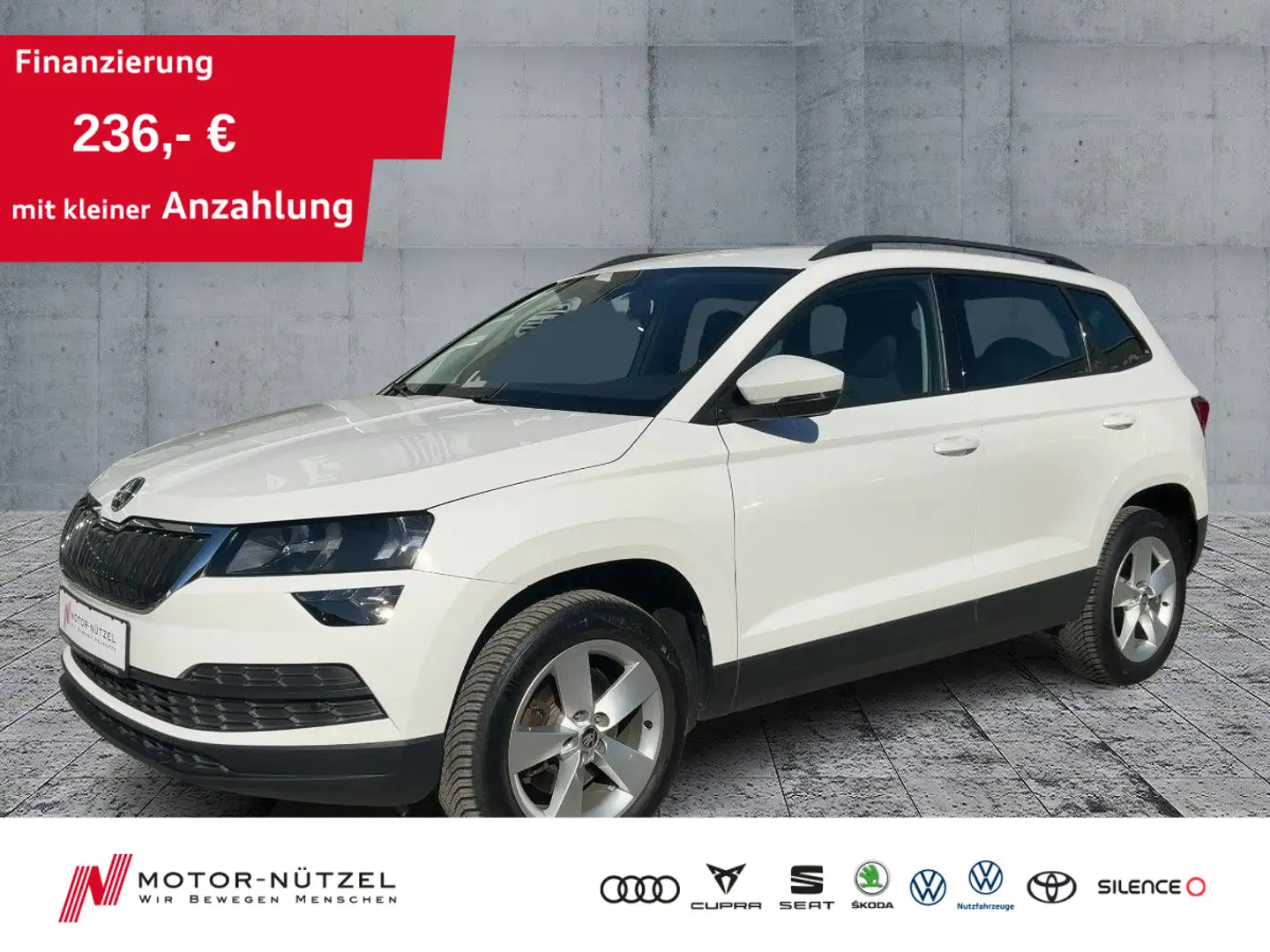 Skoda Karoq 2.0TDI 4x4 DSG AMBITION NAV+PDC+GRA+STDHZG Weiß - 1