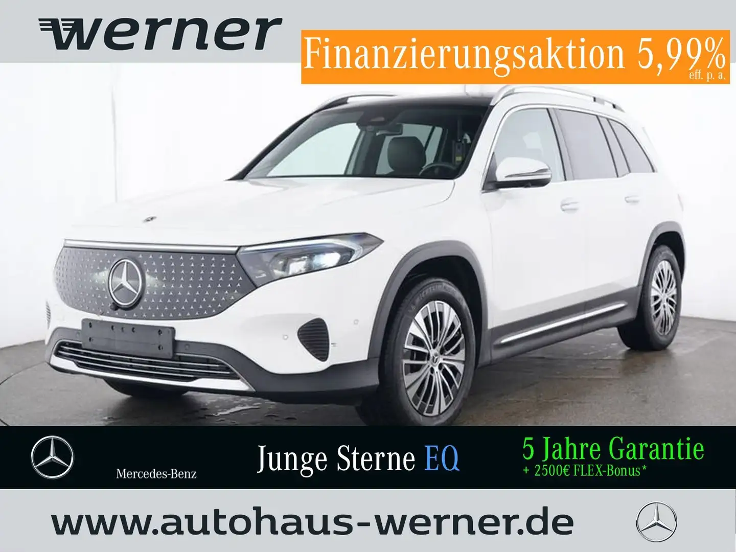 Mercedes-Benz EQB 300 4M EL-ART-ADV+ PANO 360°DISTR SOUND WDGS Blanc - 1