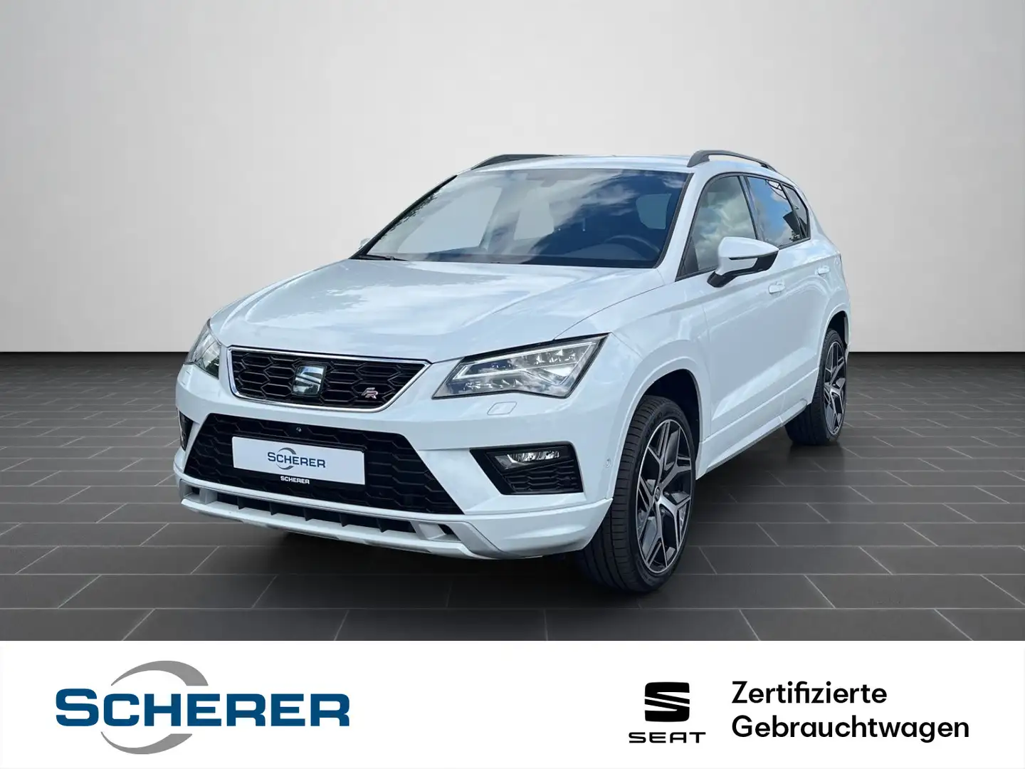SEAT Ateca 2.0 TDI FR Navi, Top View, Beats, ACC, AHK Weiß - 1