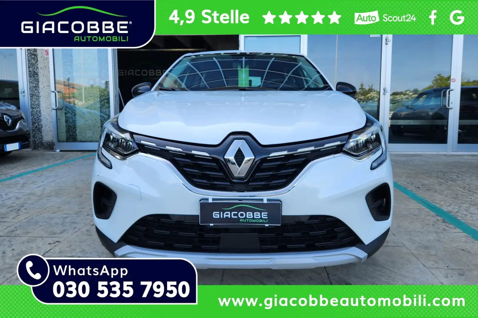 Renault Captur 1.5 blue DCI Business 115cv EDC🔥OK NEOPATENTATI Weiß - 1
