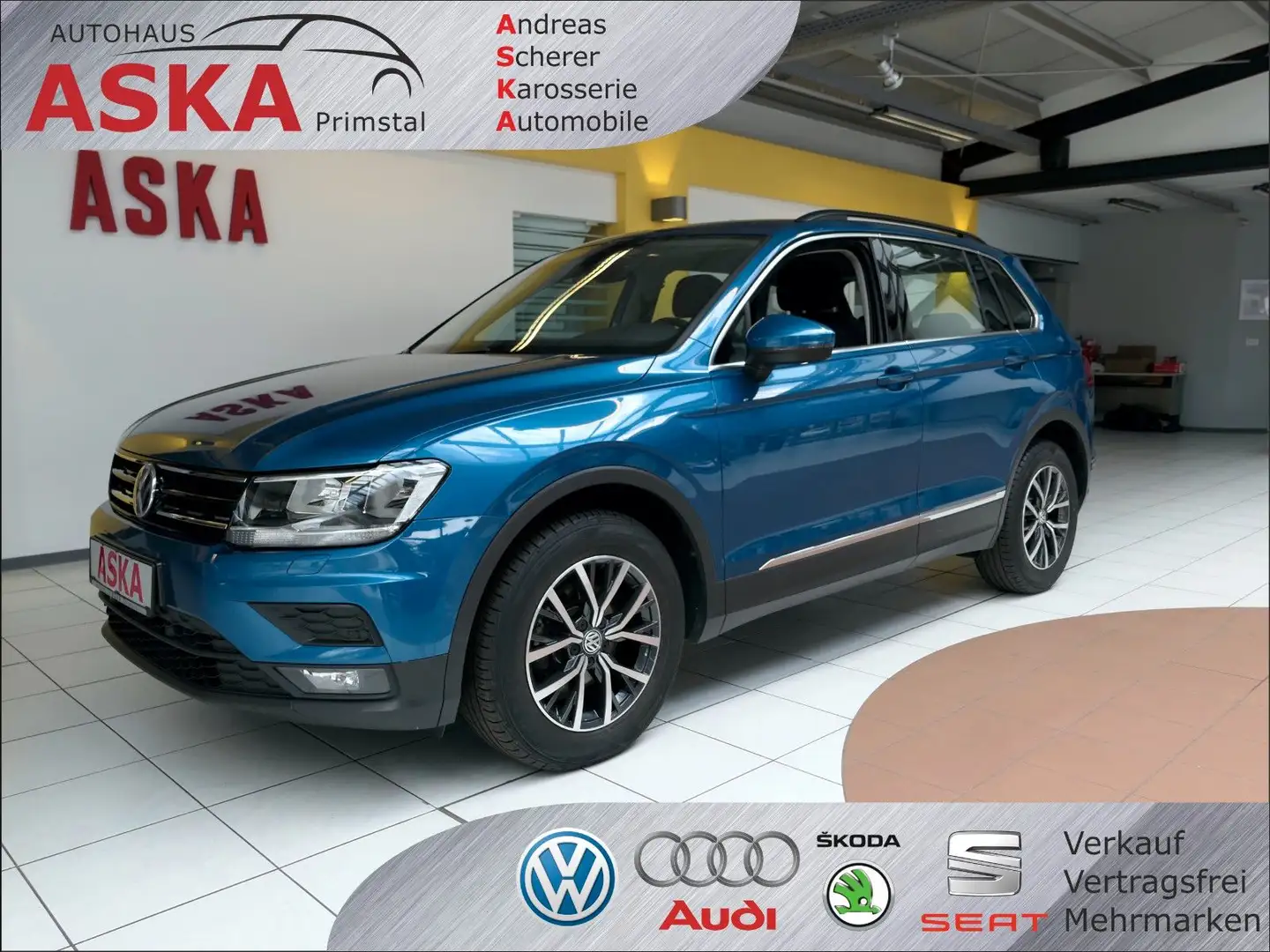 Volkswagen Tiguan Comfortline 2.0 TDI DSG 150 PS Navi ACC Azul - 1