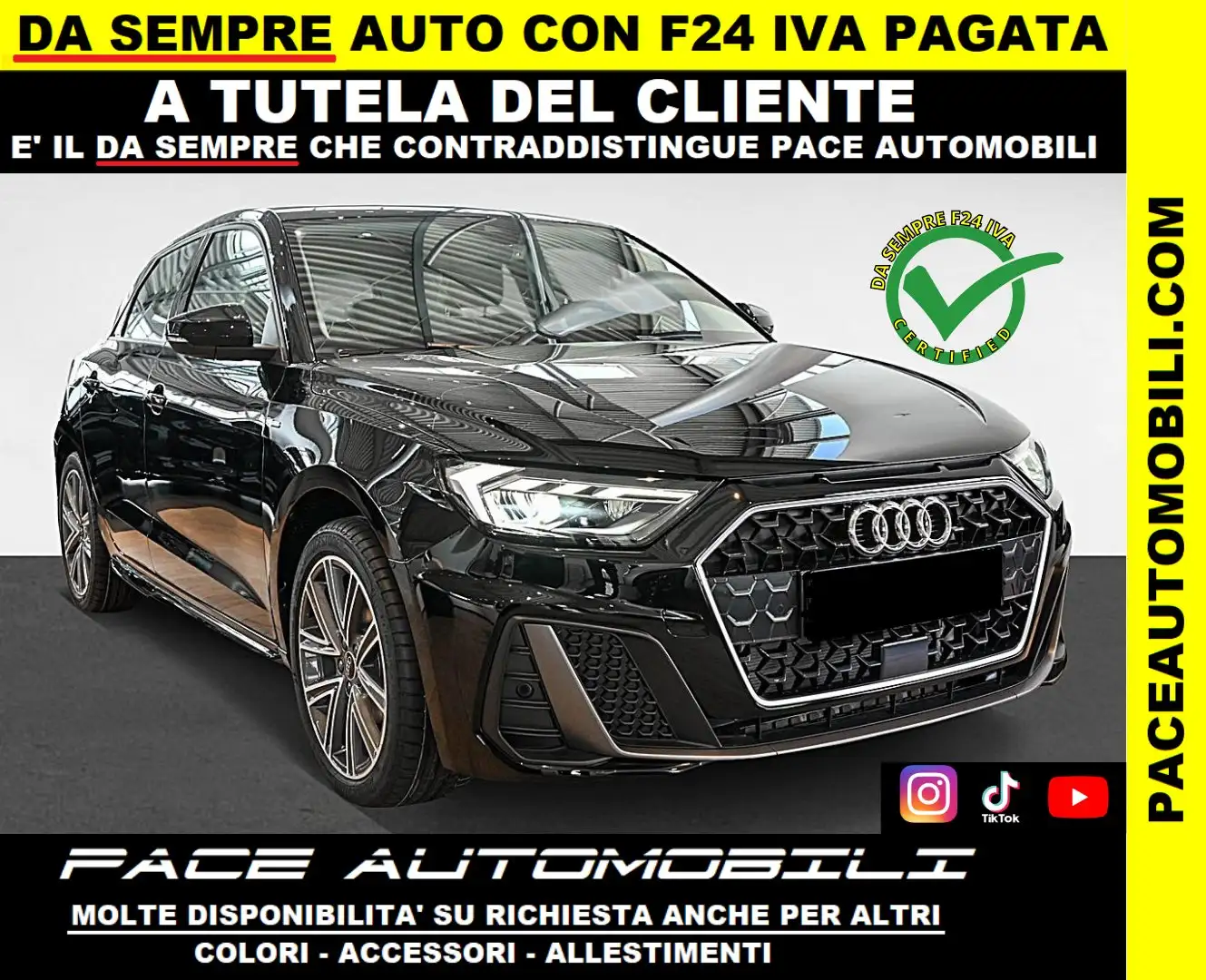 Audi A1 SPB SPORTBACK S LINE SLINE S-LINE LED PDC KAMERA Noir - 1