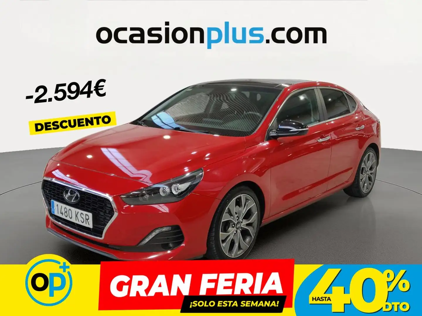 Hyundai i30 FB 1.4 TGDI Style DT 140 Rojo - 1