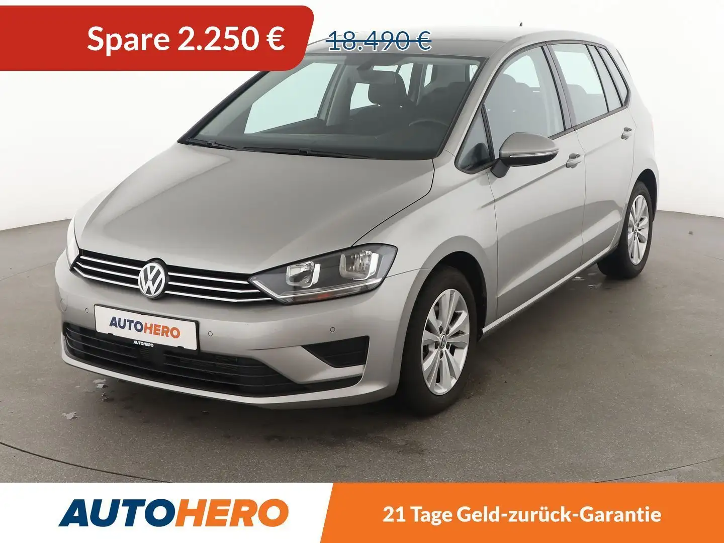 Volkswagen Golf Sportsvan 1.4 TSI Comfortline BMT Aut.*PDC*KLIMA*WENIG-KM* Silber - 1