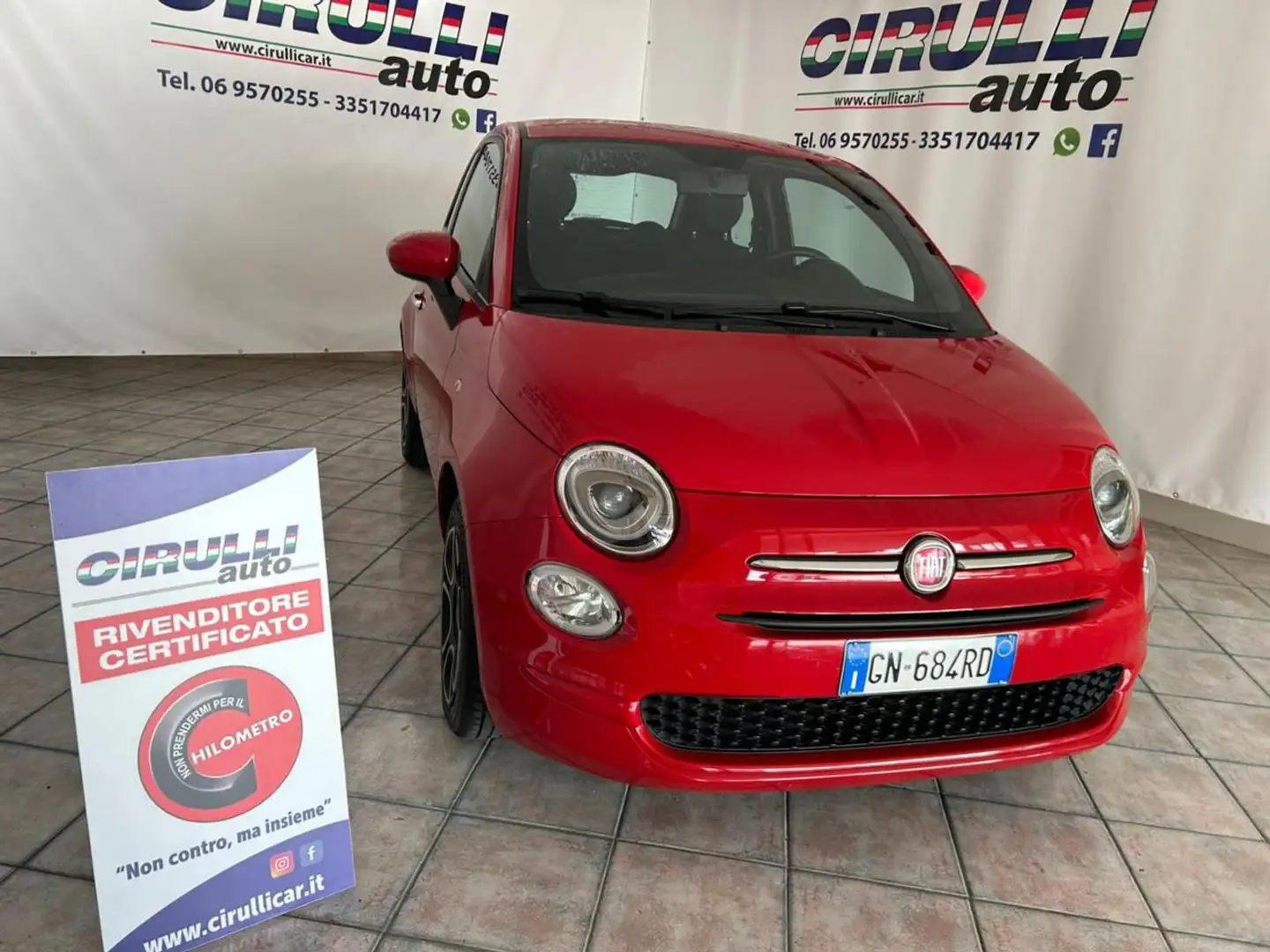 Fiat 500 1.0 Hybrid 70 cv CLUB Rouge - 1
