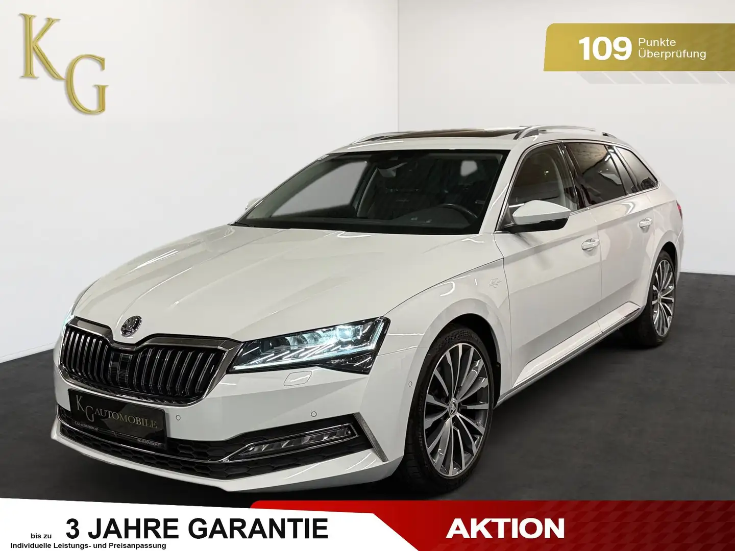 Skoda Superb 2.0 TDI L&K Laurin&Klement 4x4 ab ca. 270€ monatl Weiß - 1