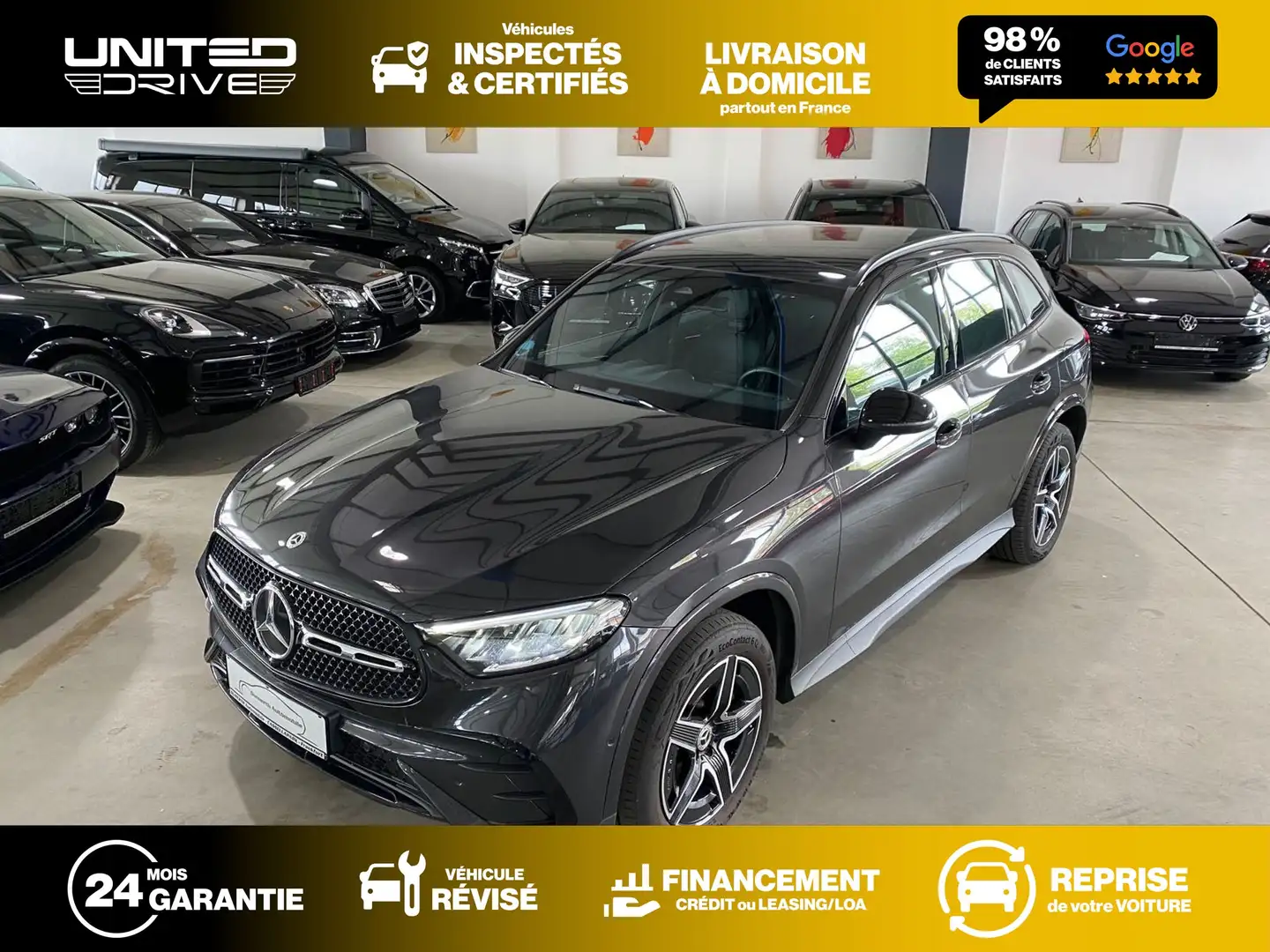 Mercedes-Benz GLC 300 e 9G-Tronic 4Matic AMG Line 277CV Gris - 1