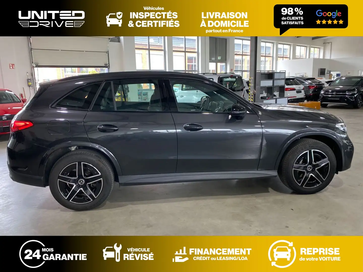 Mercedes-Benz GLC 300 e 9G-Tronic 4Matic AMG Line 277CV Gris - 2