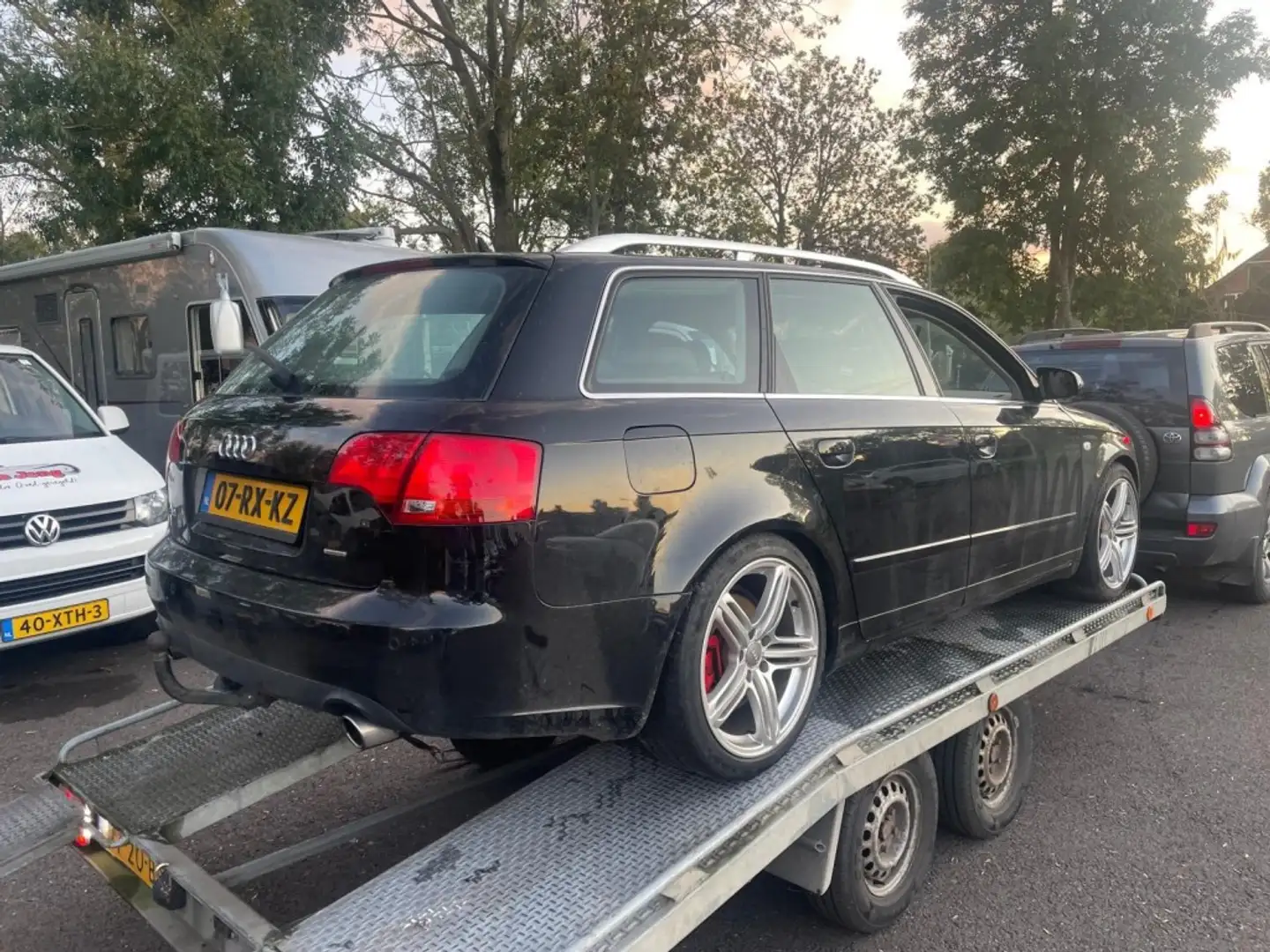 Audi A4 3.2 FSI Q. PRO LINE (WATERSCHADE!) Zwart - 2