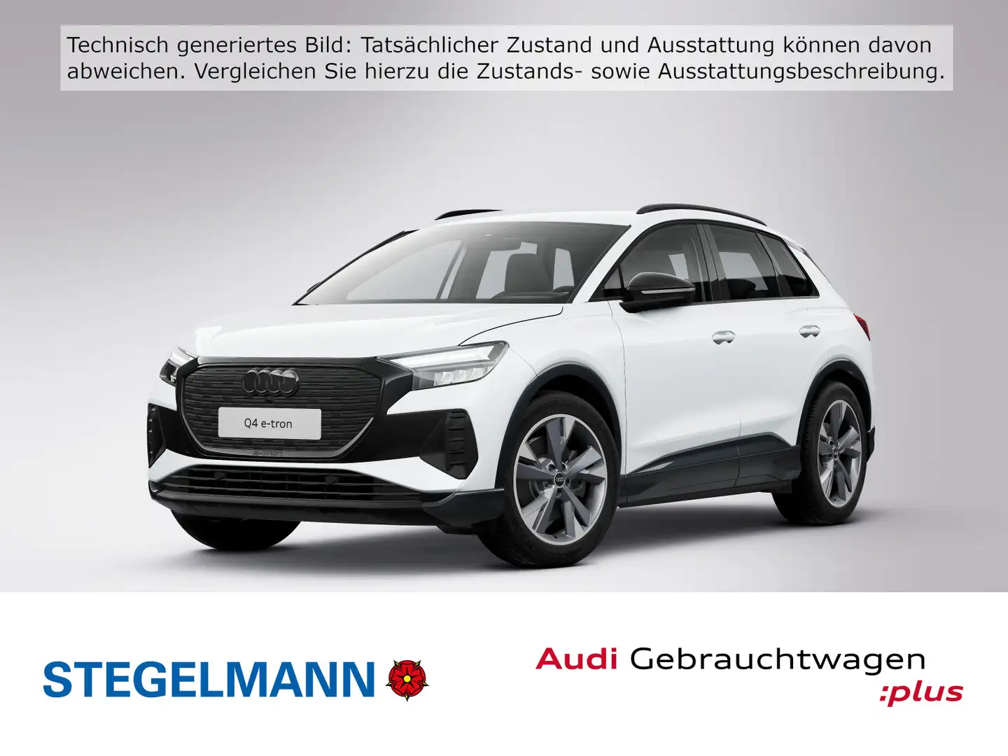 Audi Q4 e-tron 45 advanced schwarz+* Weiß - 1