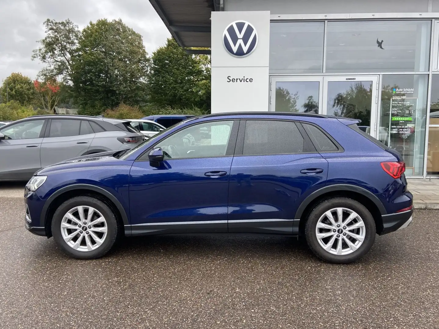 Audi Q3 35 2.0 TDI Quattro S-tronic 18"+TEIL-LEDER-AL Blau - 2