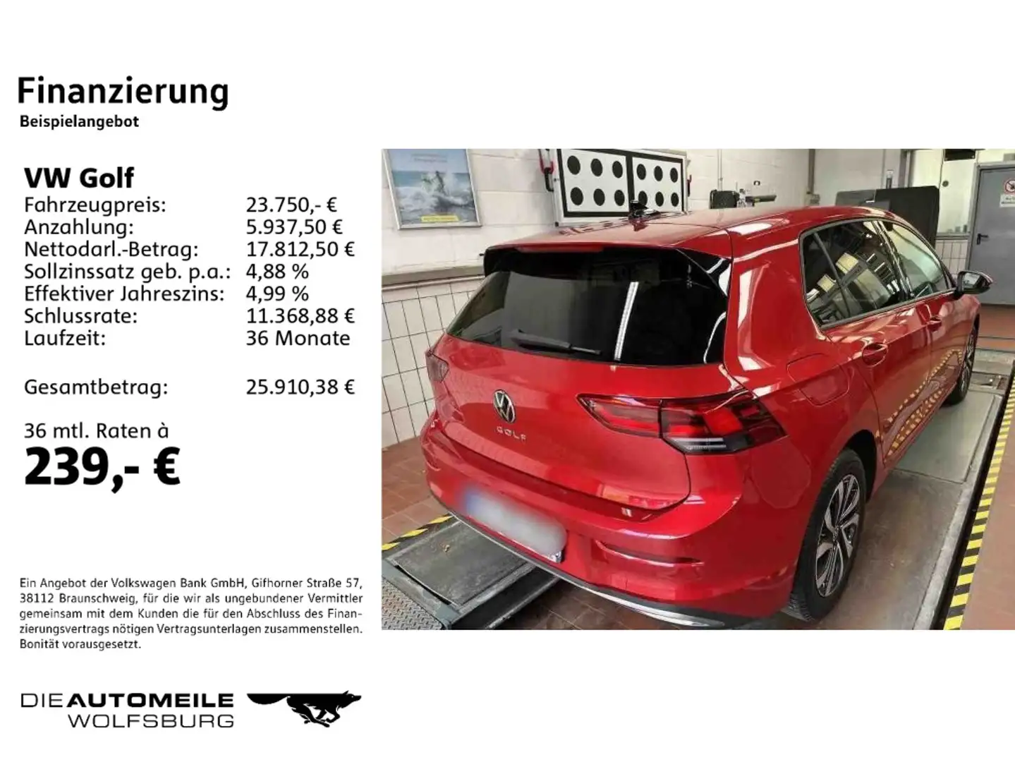 Volkswagen Golf 8 VIII 1.5 TSI Active Stand/LED/ACC/App-Con Rot - 2