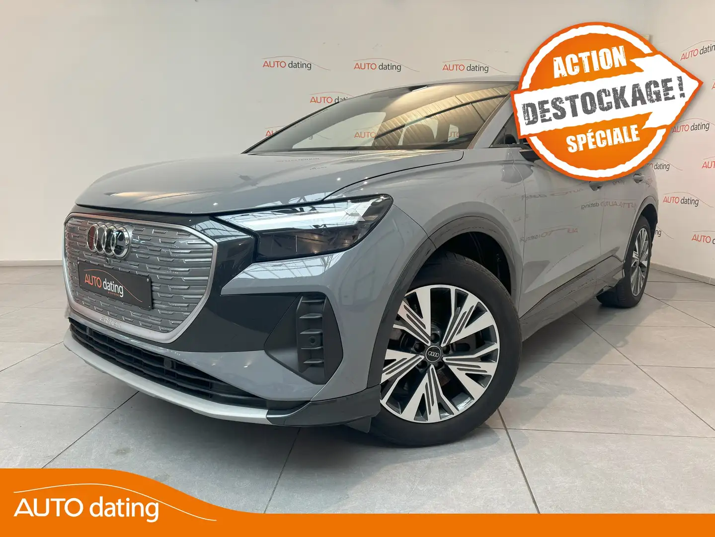 Audi Q4 e-tron 82 kWh 40 Advanced Gris - 1