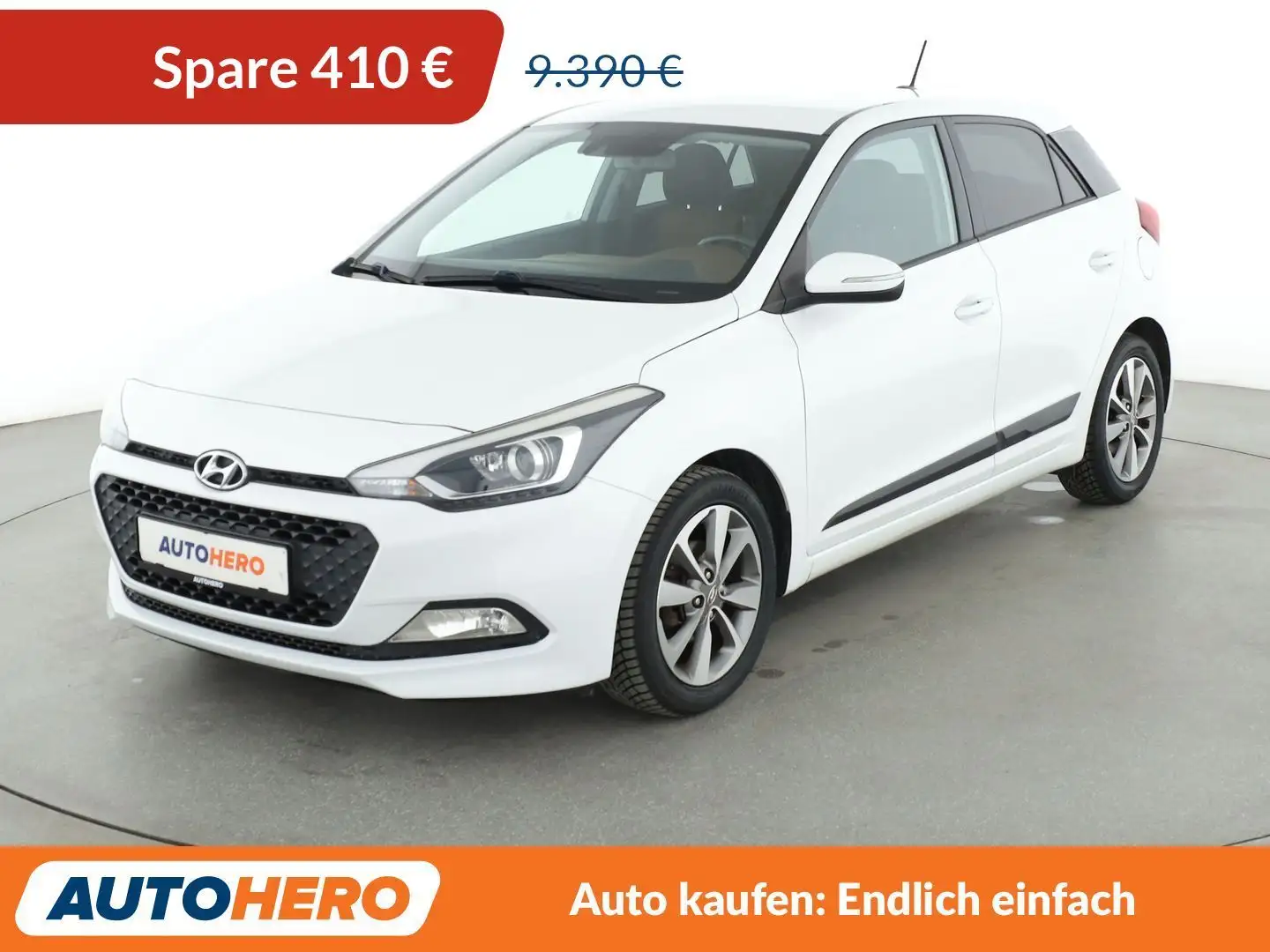 Hyundai i20 1.4 YES!*NAVI*CAM*SPUR*PDC*SHZ*KLIMA*TEMPO* Weiß - 1